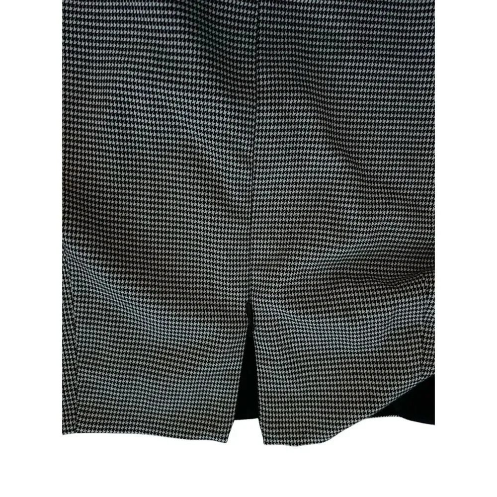Elliott Lauren black white skirt sz 6 Mini Minimalist Office Siren Secretary - Picture 3 of 5